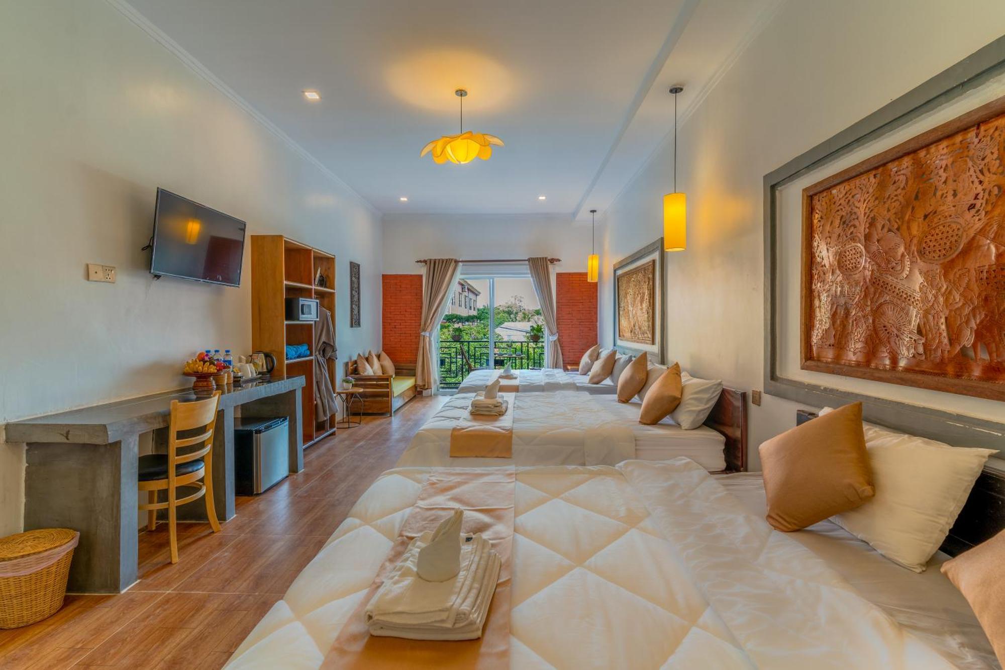 לינה וארוחת בוקר סיאם ריפ Angkor Rithy Boutiquese מראה חיצוני תמונה