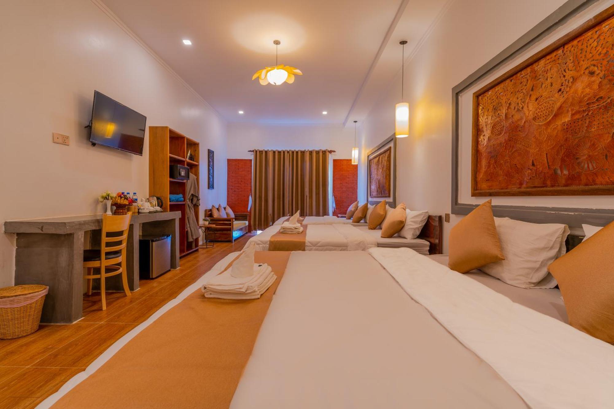 לינה וארוחת בוקר סיאם ריפ Angkor Rithy Boutiquese מראה חיצוני תמונה