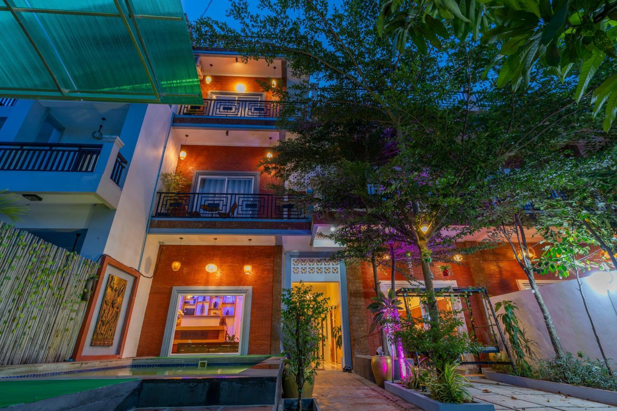 לינה וארוחת בוקר סיאם ריפ Angkor Rithy Boutiquese מראה חיצוני תמונה